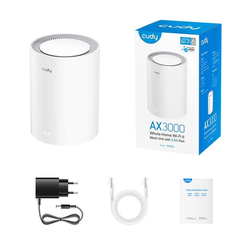 cudy WLAP AX3000 Wi-Fi 6 Mesh  2.5G Solution