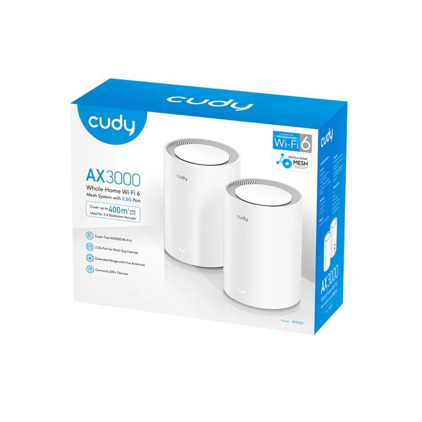 cudy WLAP AX3000 Wi-Fi 6 Mesh  2.5G Solution 2-Pack