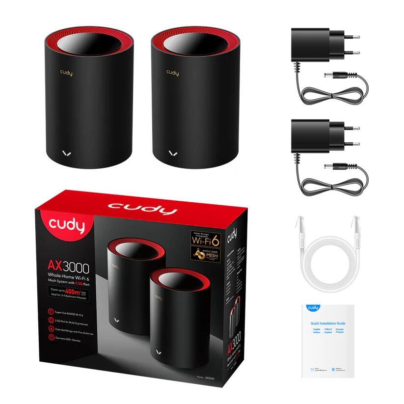 cudy WLAP AX3000 Wi-Fi 6 Mesh 2.5G Solution 2-Pack