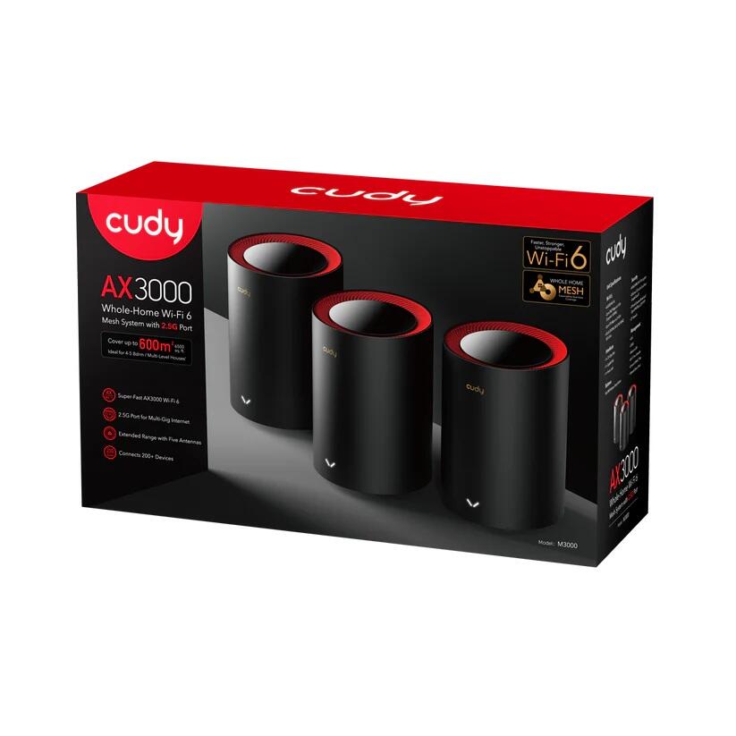 cudy WLAP AX3000 Wi-Fi 6 Mesh 2.5G Solution 3-Pack
