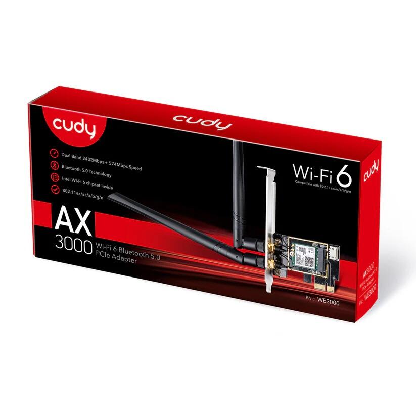 cudy WLPCIe AX3000 Wi-Fi 6 PCI Express Adapter