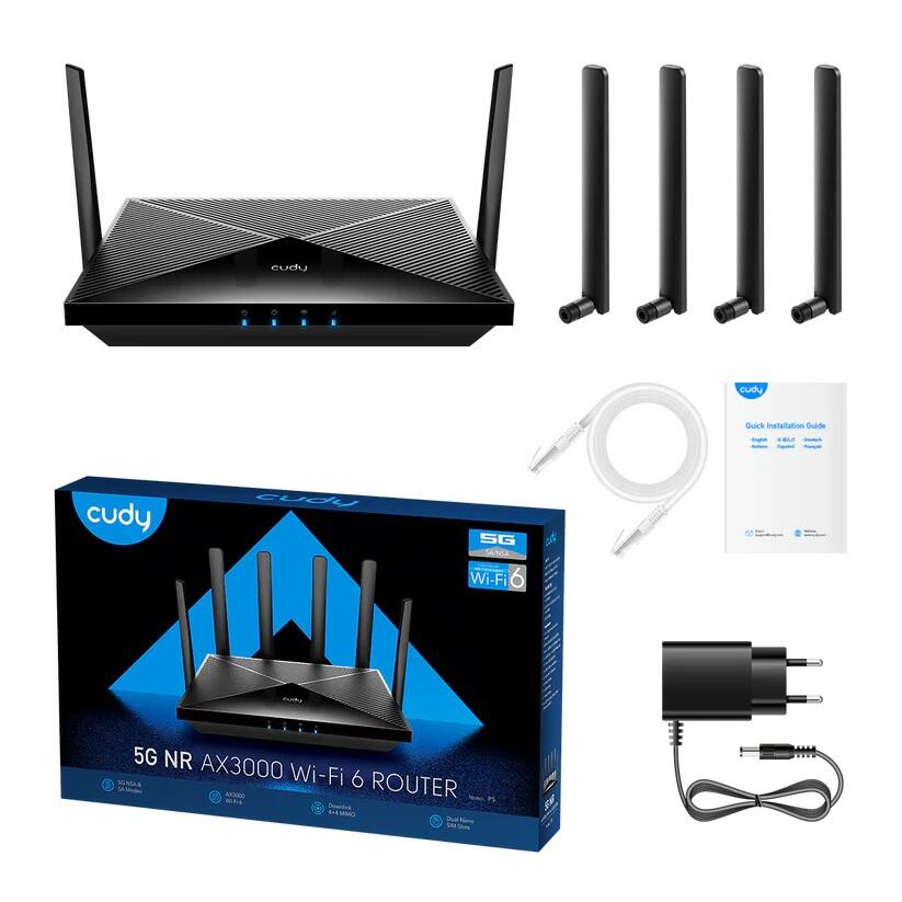 cudy WLRO AX3000 Wi-Fi 6 5G Mesh  Gigabit Router