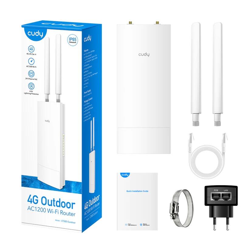 cudy WLRO Outdoor 4G LTE Cat 4 AC1200 Wi-Fi Router