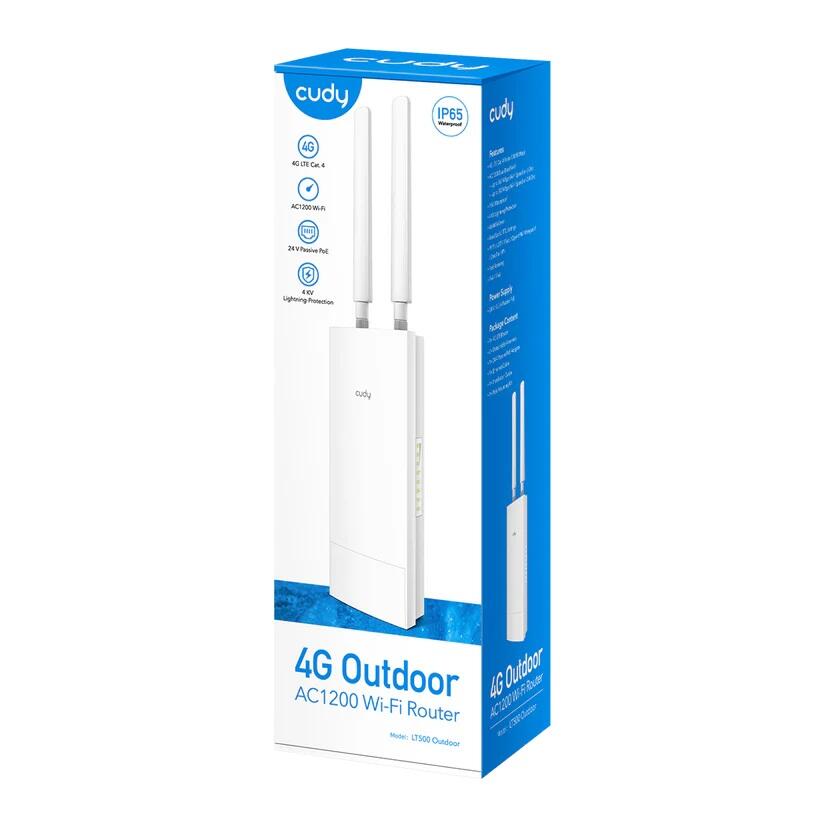 cudy WLRO Outdoor 4G LTE Cat 4 AC1200 Wi-Fi Router