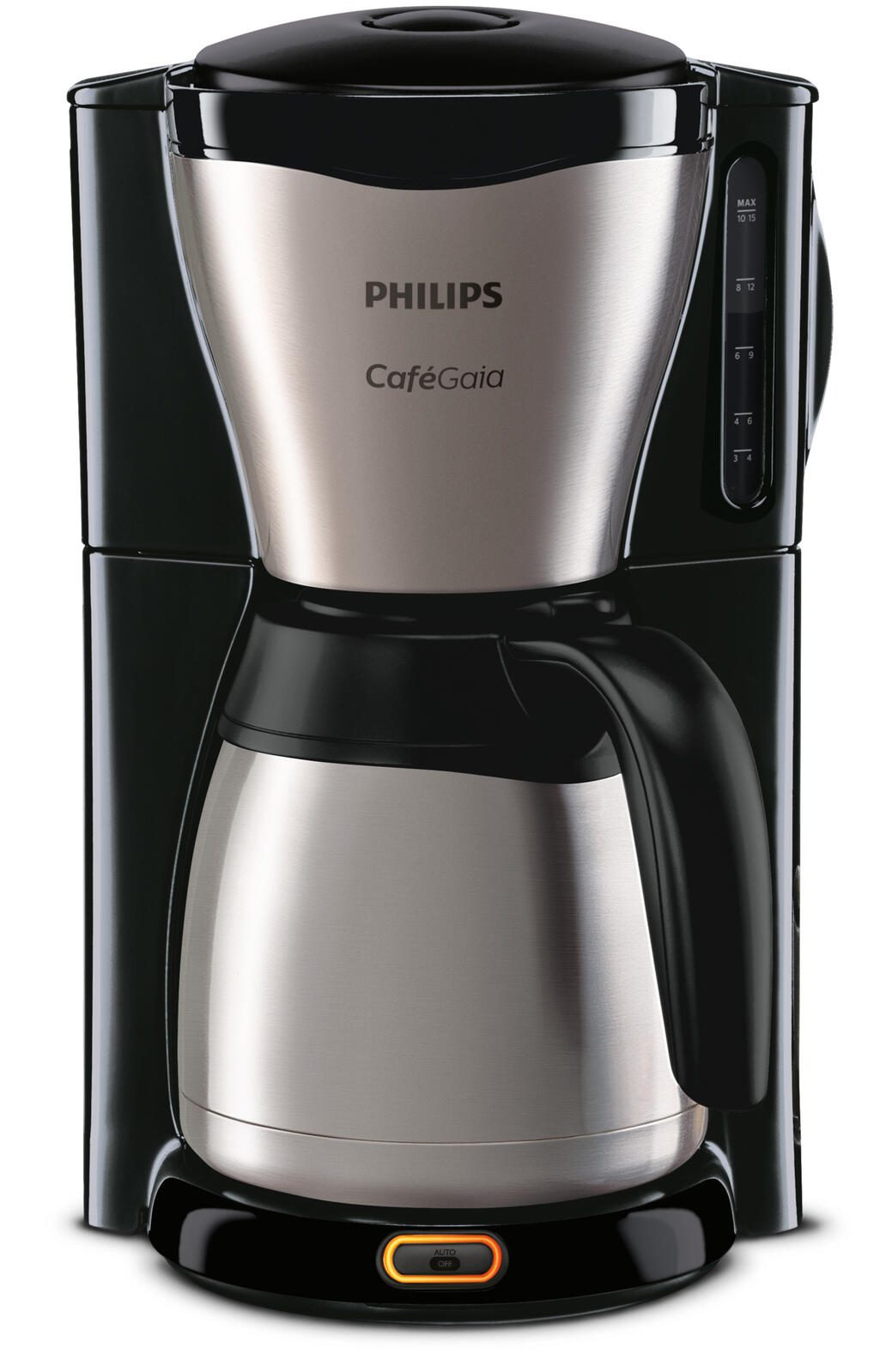 Philips Café Gaia HD7546 - Kaffeemaschine - Metall/Schwarz