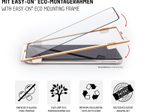 DISPLEX Panzerglas (10H) für Apple iPhone 6/7/8/SE (2020/2022), Eco-Montagerahmen, Full Cover