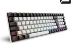 Sharkoon SKILLER SGK50 S2 White Gaming-Tastatur, Gateron Yellow
