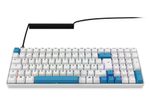 Sharkoon SKILLER SGK50 S2 PBT - White Gaming-Tastatur, Gateron G Pro 3.0 Yellow