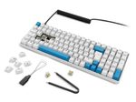 Sharkoon SKILLER SGK50 S2 PBT - White Gaming-Tastatur, Gateron G Pro 3.0 Yellow