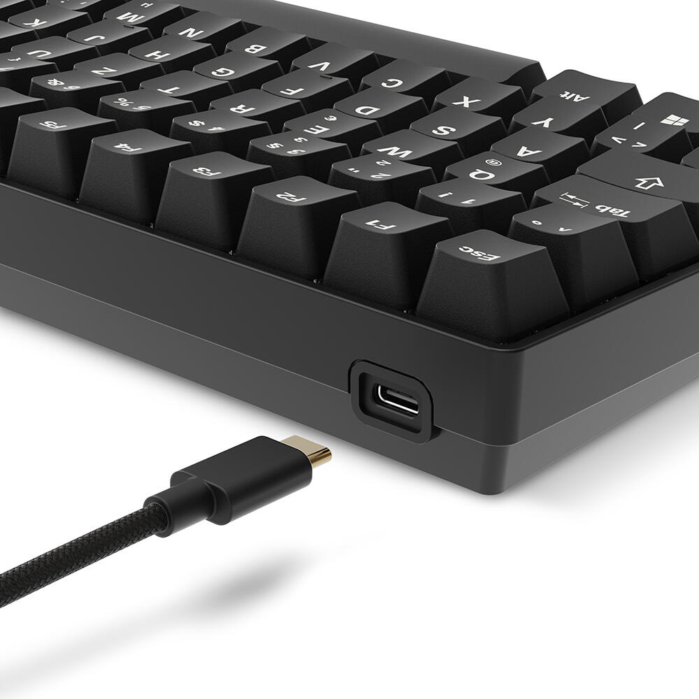 Sharkoon SKILLER SGK50 S2 PBT - Black Gaming-Tastatur, Gateron G Pro 3.0 Yellow