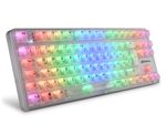 Sharkoon Crystal Shark mechanische Gaming-Tastatur, weiß