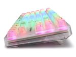 Sharkoon Crystal Shark mechanische Gaming-Tastatur, weiß