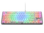 Sharkoon Crystal Shark mechanische Gaming-Tastatur, weiß