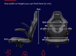 Trust Gaming GXT 703 Riye Gaming-Stuhl - Schwarz