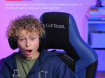 Trust Gaming GXT 703B Riye Gaming-Stuhl - Blau