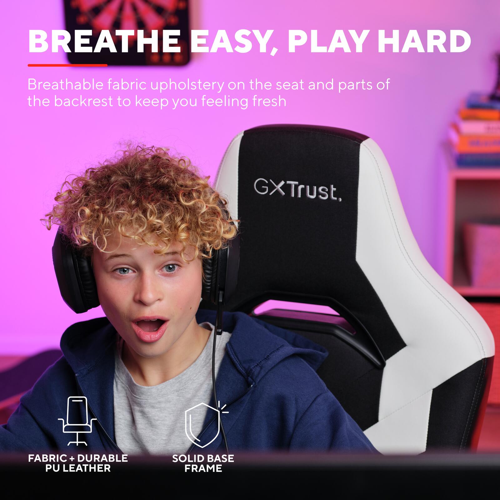 Trust Gaming GXT 703W Riye GamingStuhl - Weiß