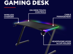 Trust GXT 710 Luminus Pro RGB Gaming-Tisch - Schwarz