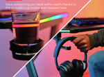 Trust Gaming GXT 709 Luminus RGB Gaming-Tisch - Schwarz