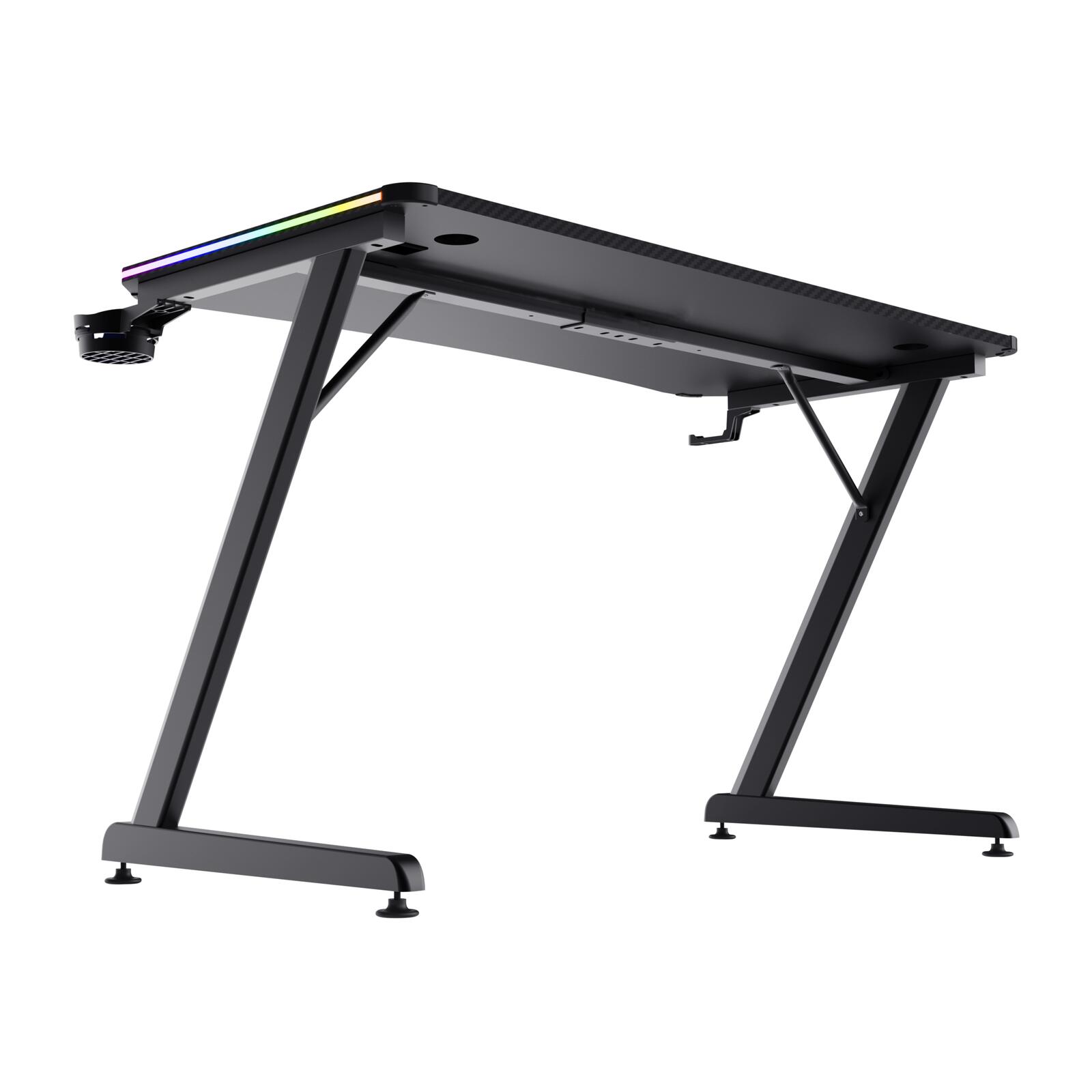 Trust Gaming GXT 709 Luminus RGB Gaming-Tisch - Schwarz