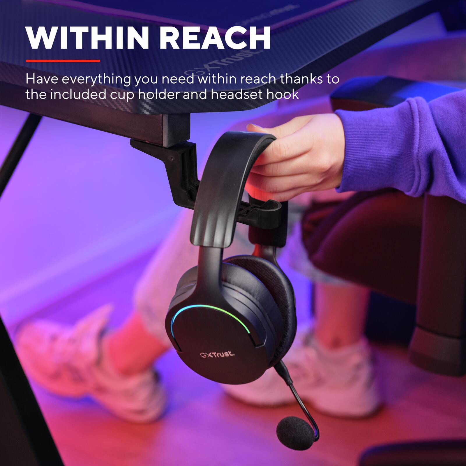 Trust Gaming GXT 700 Omnius Gaming-Desk - Schwarz