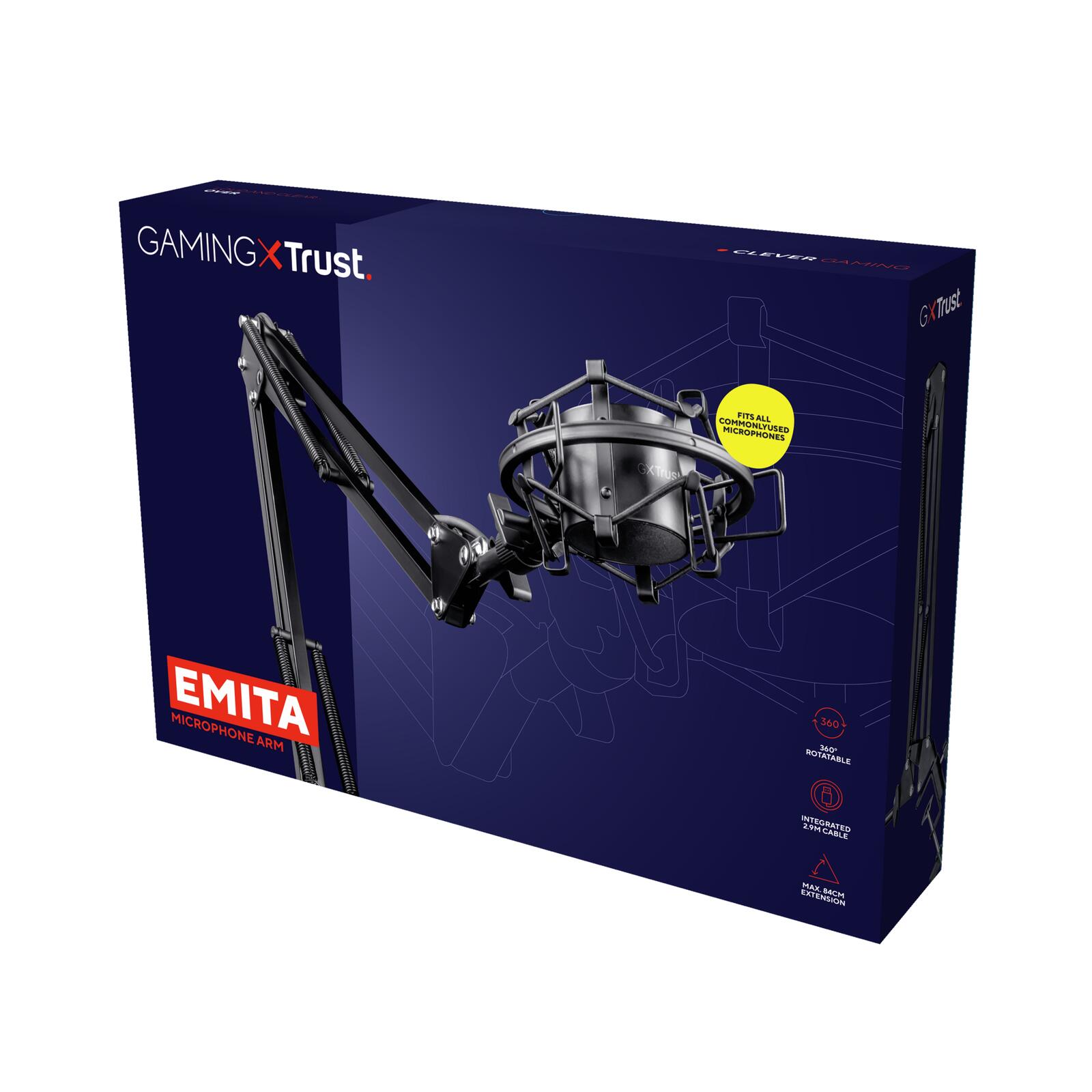 Trust Gaming GXT 253 Einstellbarer Mikrofonarm - Schwarz