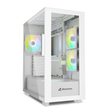 Sharkoon PC Gehäuse Rebel C60 White RGB ATX weiß