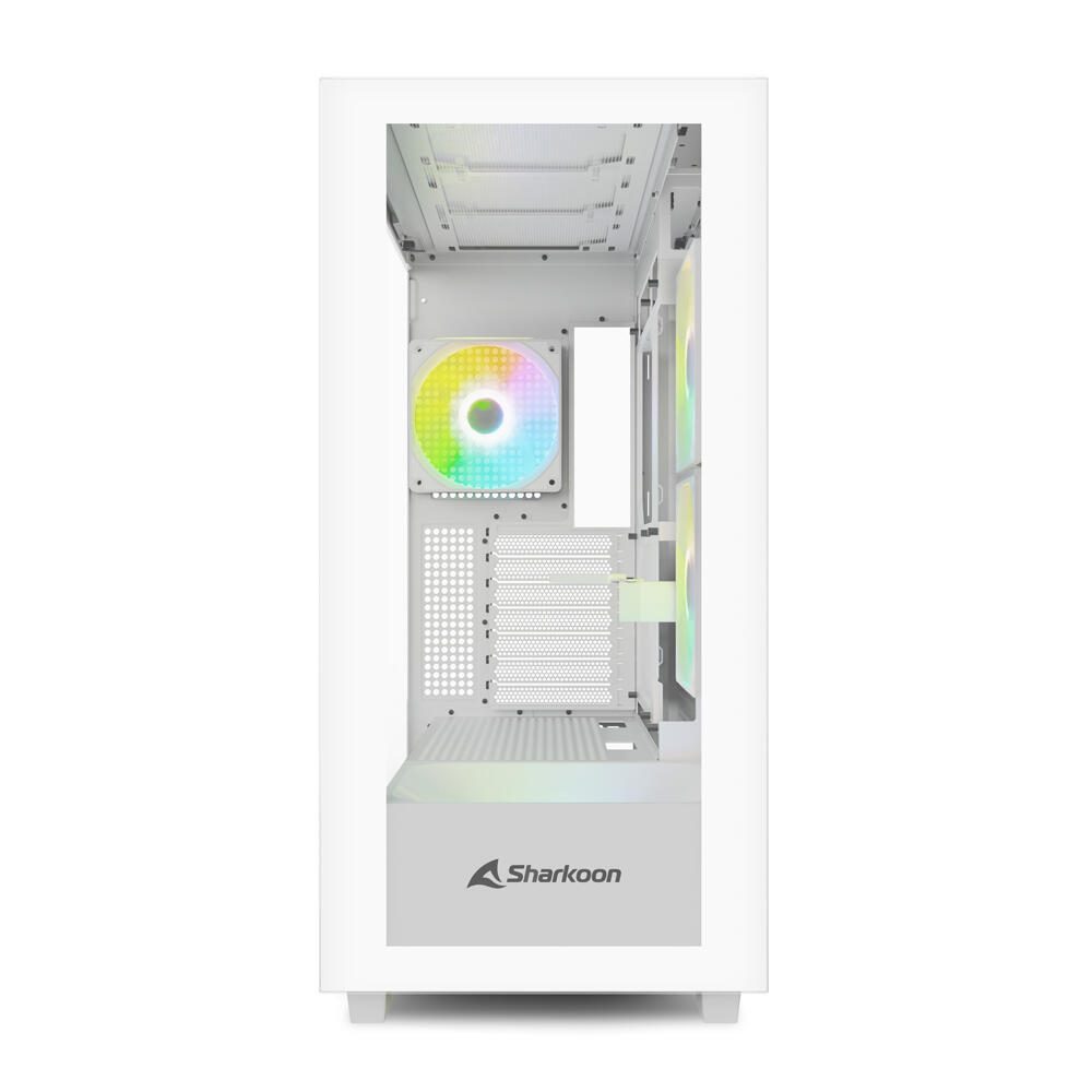 Sharkoon PC Gehäuse Rebel C60 White RGB ATX weiß