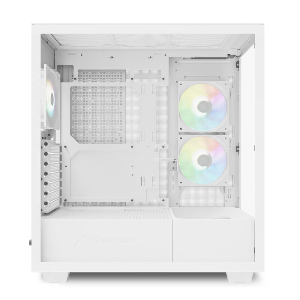 Sharkoon PC Gehäuse Rebel C60 White RGB ATX weiß