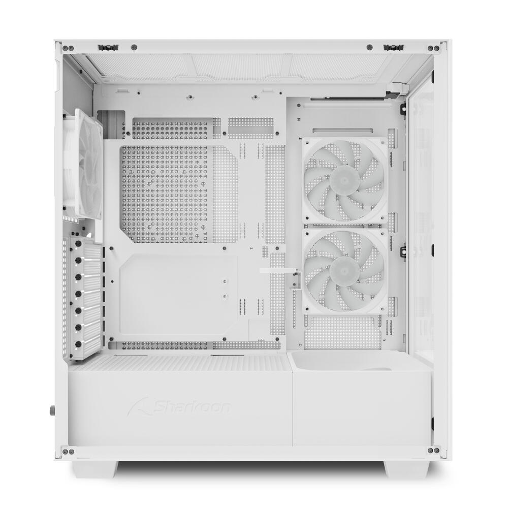 Sharkoon PC Gehäuse Rebel C60 White RGB ATX weiß