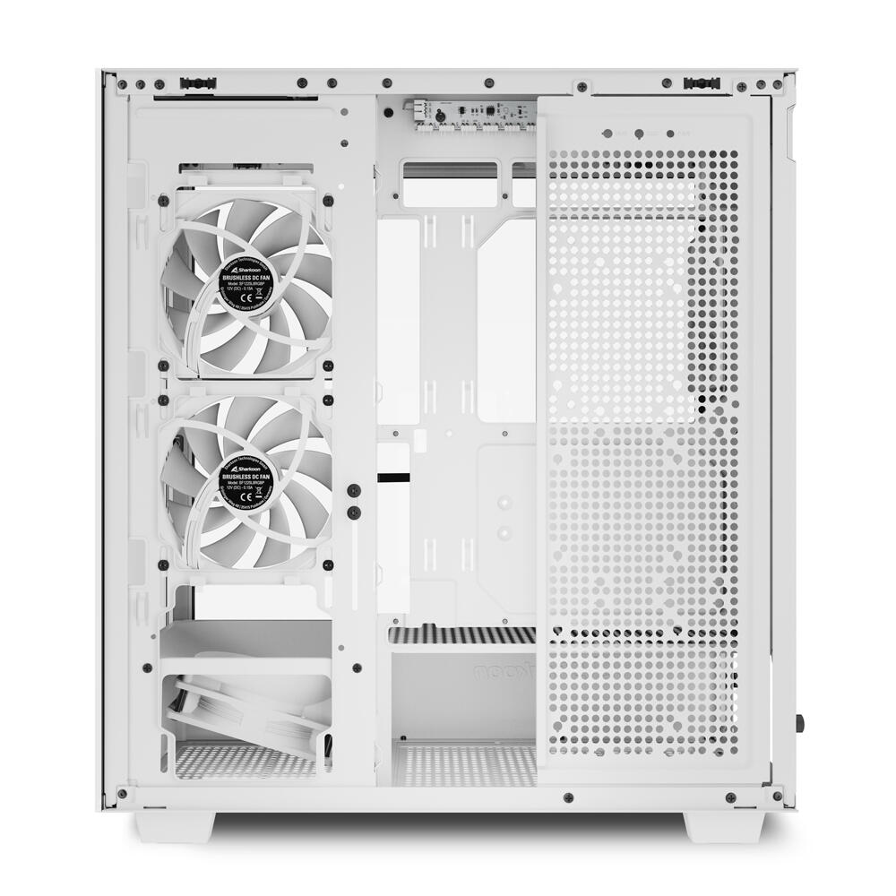 Sharkoon PC Gehäuse Rebel C60 White RGB ATX weiß