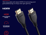 Trust Gaming GXT 731 Ruza Ultraschnelles HDMI-Kabel - Schwarz