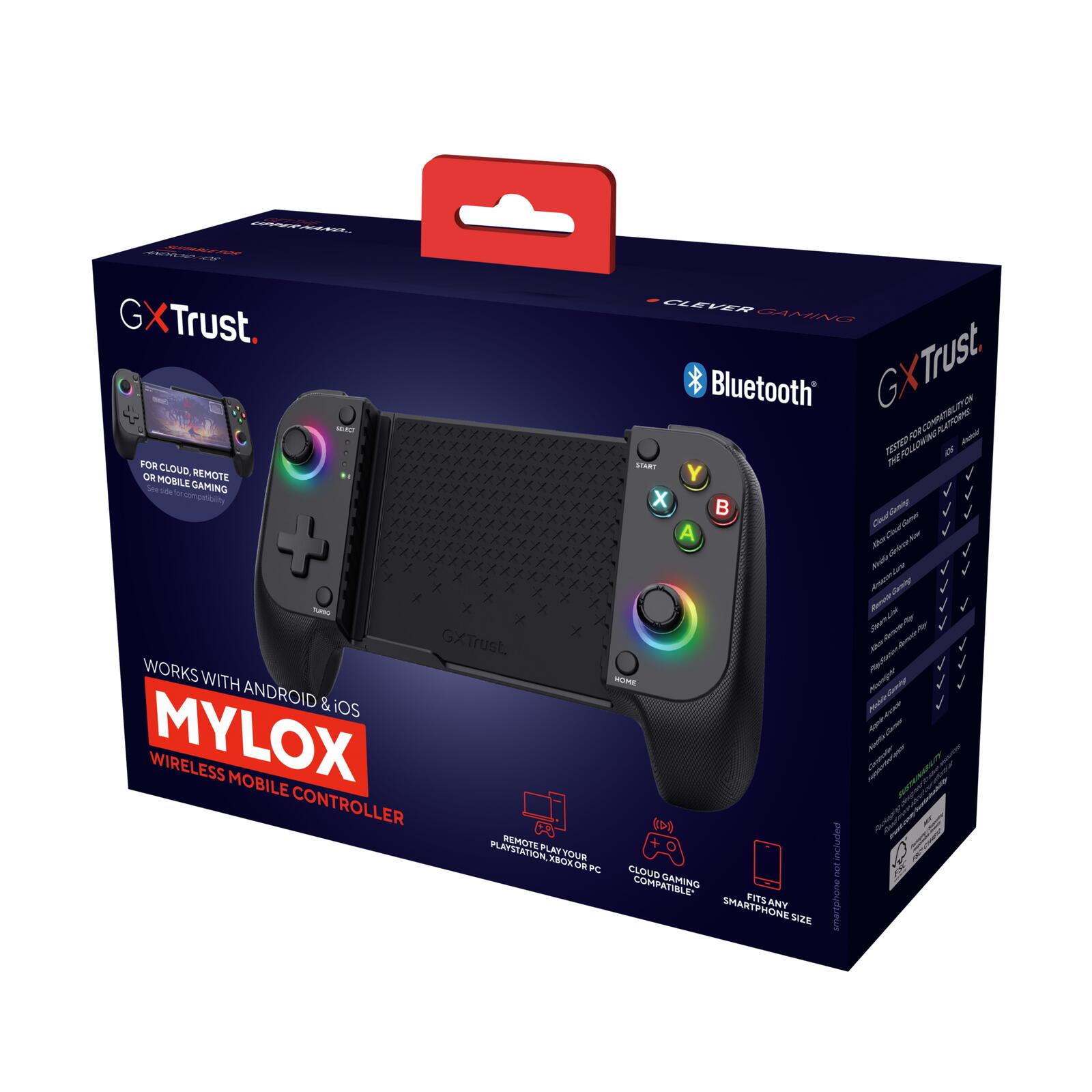 Trust Gaming GXT 735 Mylox Kabelloser mobiler Gaming-Controller - Schwarz