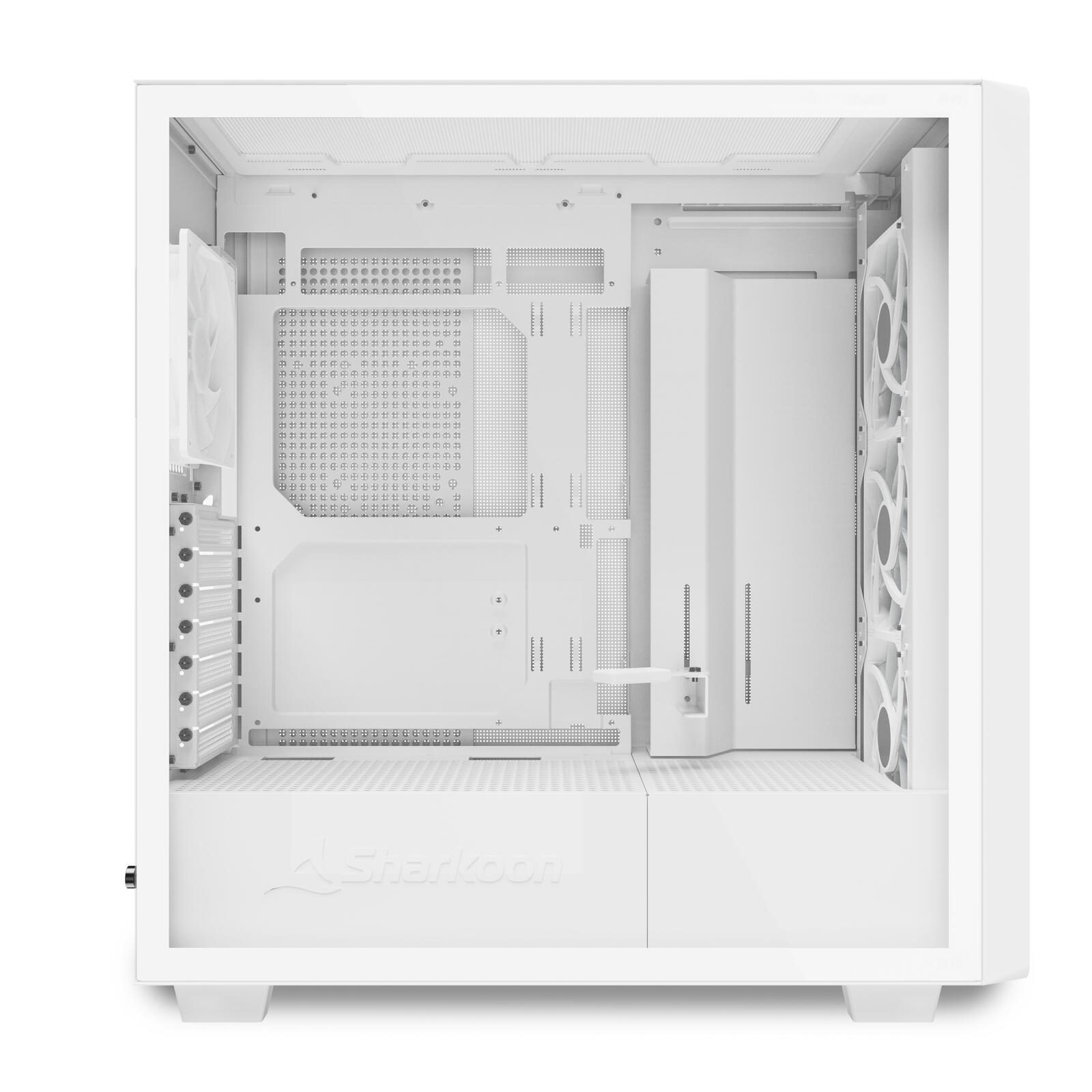 Sharkoon PC Gehäuse Rebel C70G RGB White ATX weiß