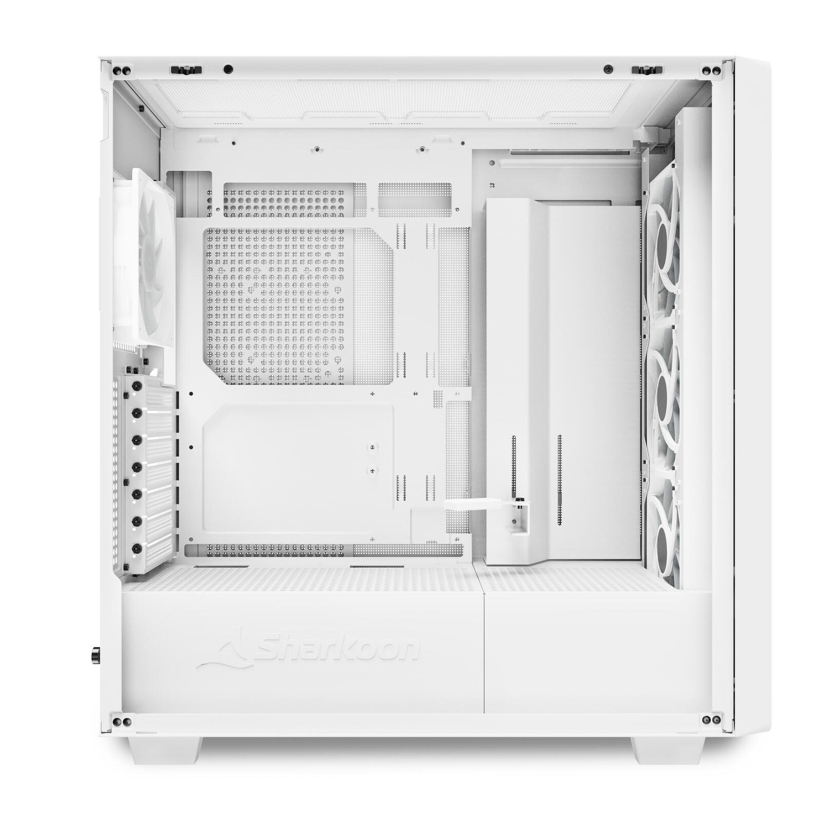 Sharkoon PC Gehäuse Rebel C70G RGB White ATX weiß