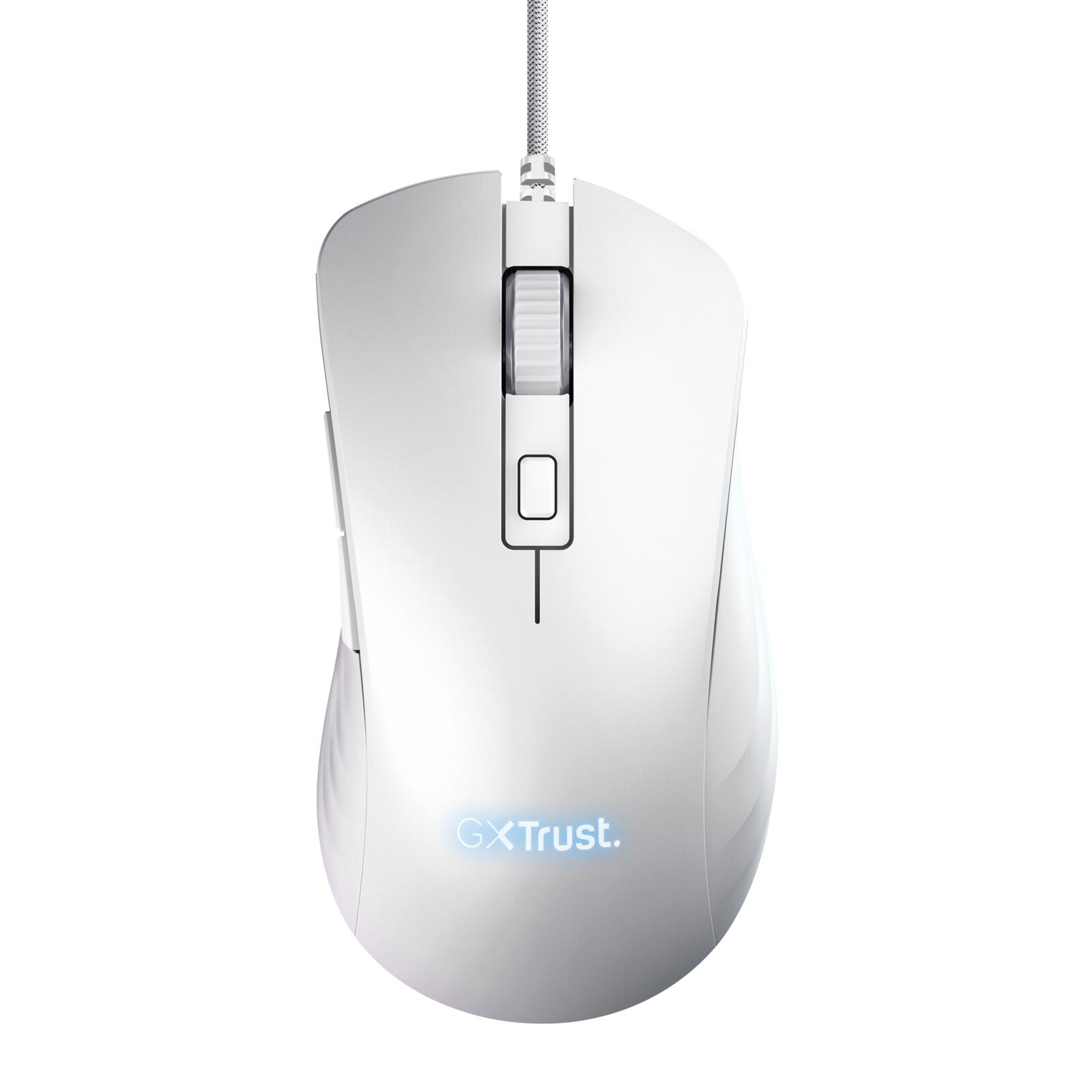 Trust GXT924W Ybar+ Hochleistungsfähige Gaming-Maus - Weiß