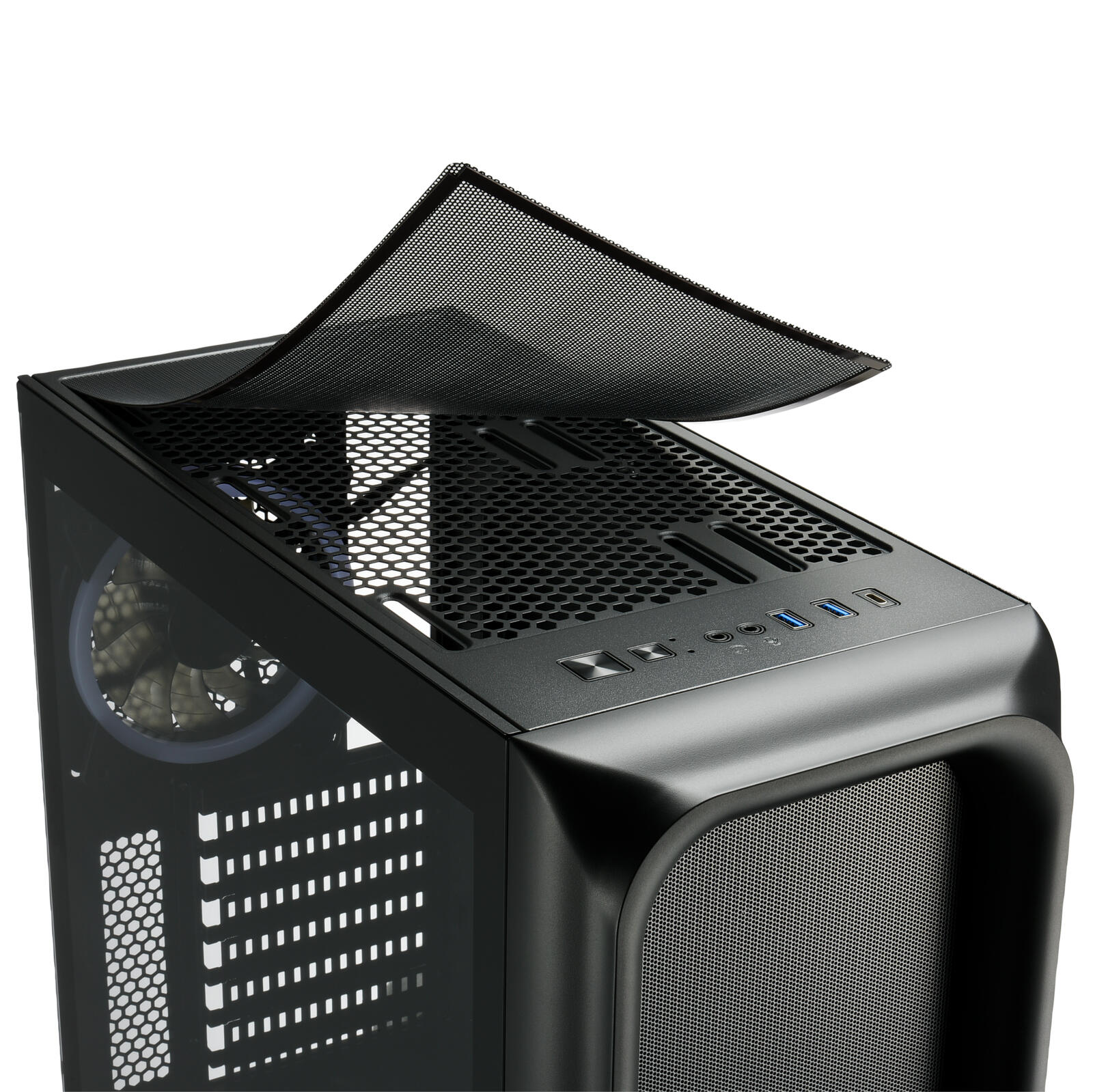 Sharkoon PC Gehäuse TK5M RGB ATX schwarz