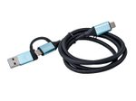 I-TEC USB-C auf USB-C Kabel mit integriertem USB 3.0 Adapter 100cm