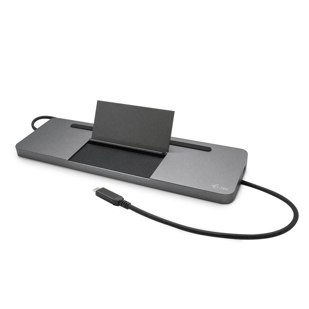 I-TEC USB-C Metal 4K 3x Display Docking Station mit Power Delivery 85W und Netzteil 100W