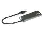 I-TEC USB-A Metal Charging HUB 4 Port mit externem Netzadapter