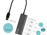 I-TEC USB-A Metal Charging HUB 4 Port mit externem Netzadapter