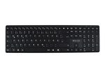 V7 KW550DEBT kabellose/kabelgebundene Tastatur - QWERTZ DE – schwarz