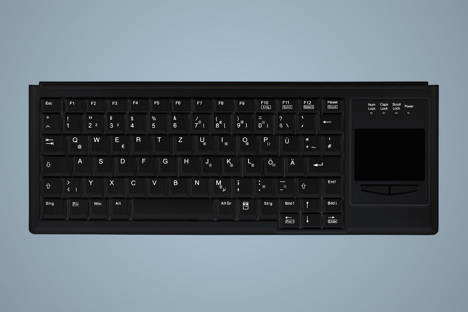 Active Key IndustrialKey AK-4400-G Tastatur mit Touchpad - QWERTZ Deutsch - Schwarz