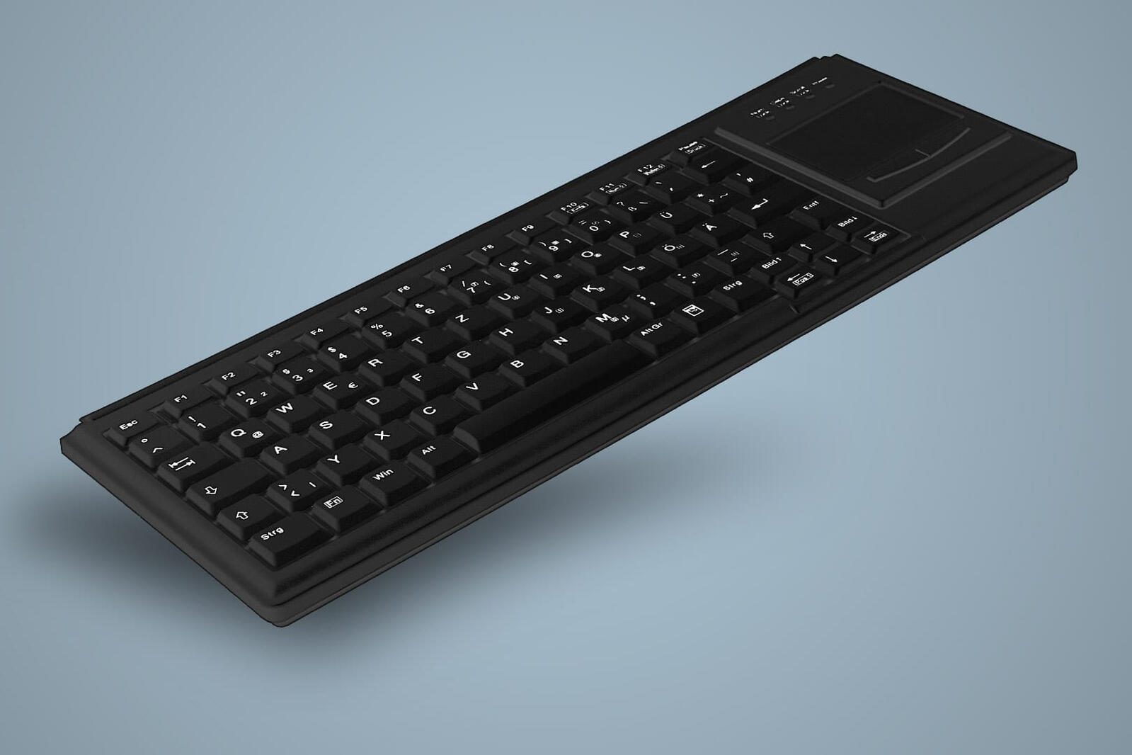 Active Key IndustrialKey AK-4400-G Tastatur mit Touchpad - QWERTZ Deutsch - Schwarz