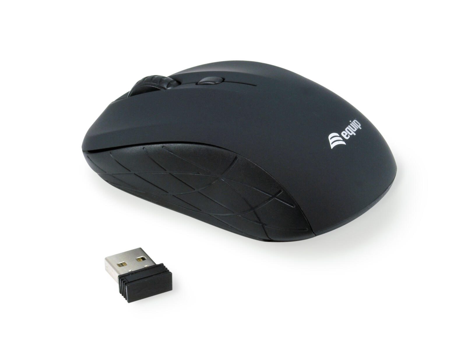 Equip Optische Mini Maus kabellos, schwarz