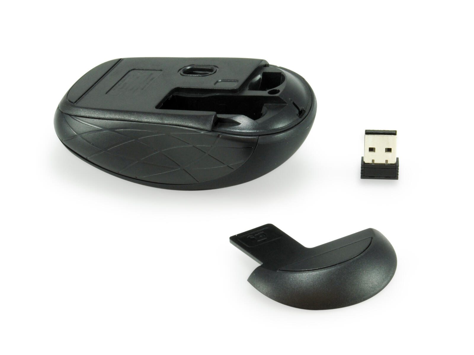 Equip Optische Mini Maus kabellos, schwarz