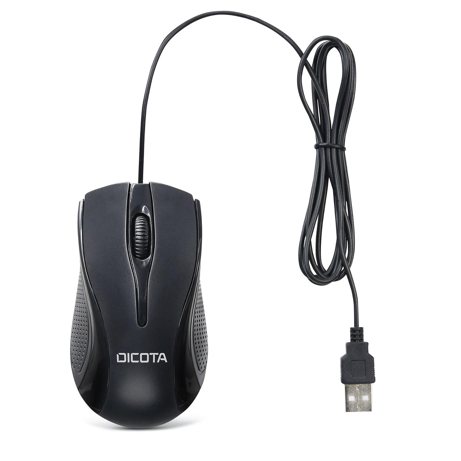 DICOTA D32011 kabelgebundene Maus - Schwarz