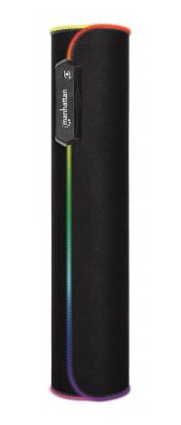 Manhattan Gaming-Mauspad mit RGB-Beleuchtung - XXL - Schwarz