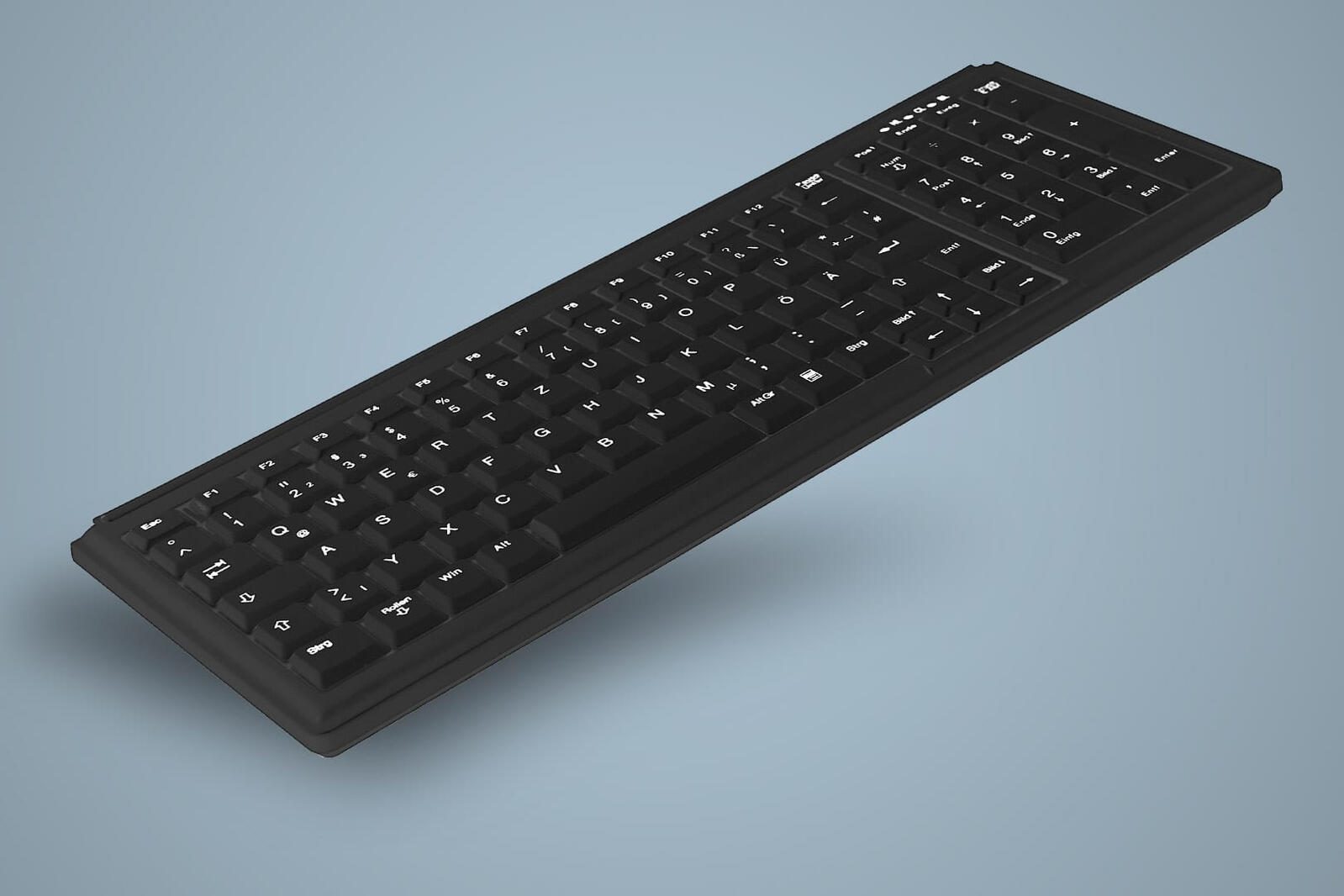Active Key АК-7000 Tastatur - QWERTZ Deutsch - Schwarz