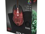 Trust Gaming GXT 783 Izza Gamer-Maus und Mauspad - Schwarz
