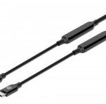 Manhattan USB-C to USB-C Kabel 5 m, Schwarz